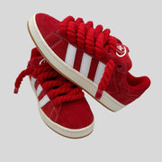 Red ADIDAS CAMPUS X ROPE LACES