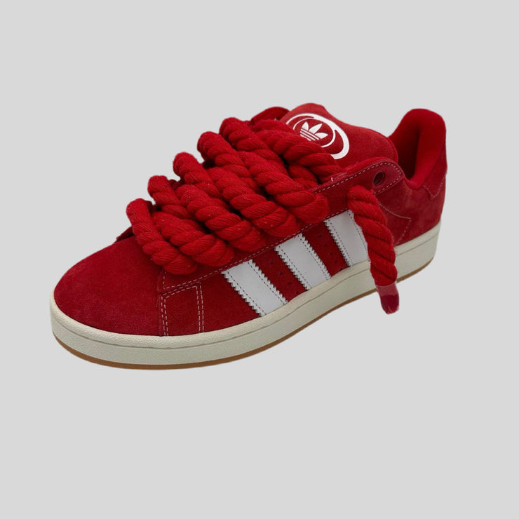 Red ADIDAS CAMPUS X ROPE LACES