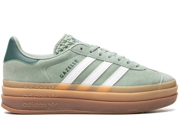 Adidas Gazelle Bold "Silver Green Gum" Sneakers