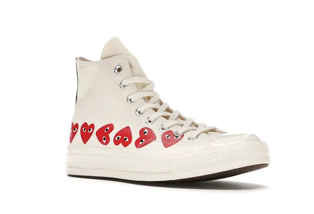 Converse Chuck Taylor All-Star 70 Hi Comme des Garcons Play Multi-Heart White