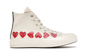 Converse Chuck Taylor All-Star 70 Hi Comme des Garcons Play Multi-Heart White