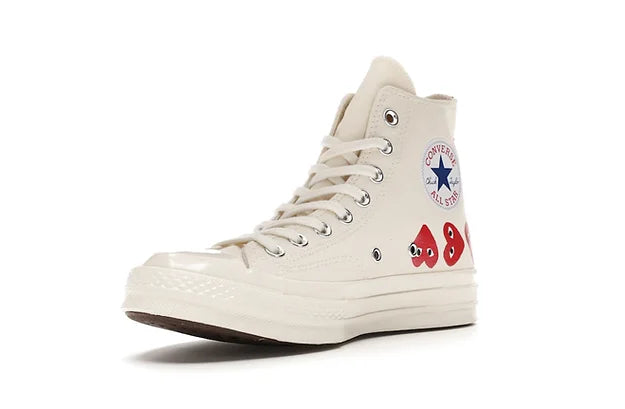 Converse Chuck Taylor All-Star 70 Hi Comme des Garcons Play Multi-Heart White