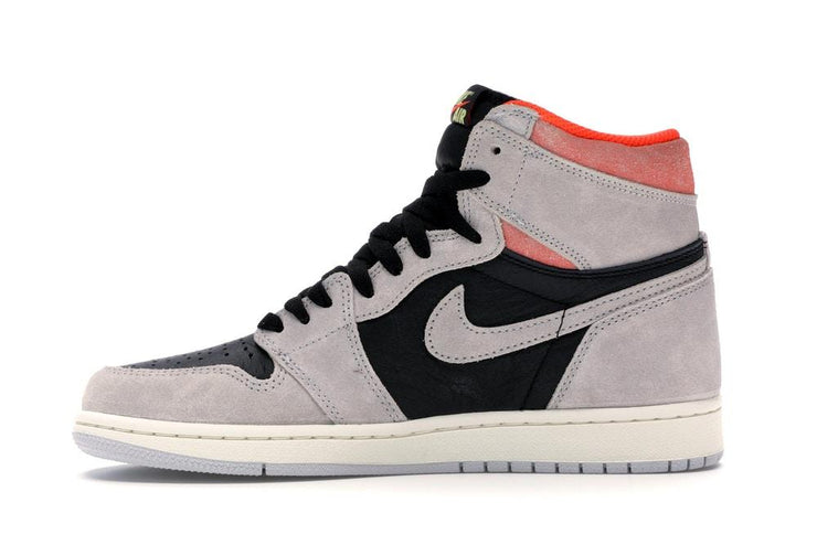 Jordan 1 Retro High Neutral Grey Hyper Crimson